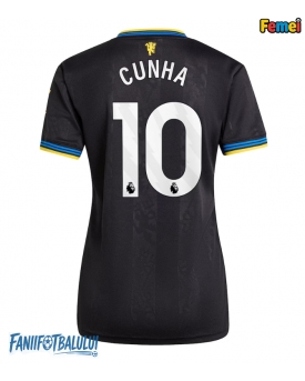Manchester United Matheus Cunha #10 Tricou Fotbal Replică 2025-26 Femei Treilea